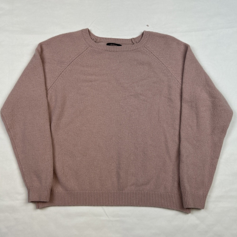 Quince Women 100% Yak Wool Crewneck Sweater Sz L Desert Bloom Pink Pullover